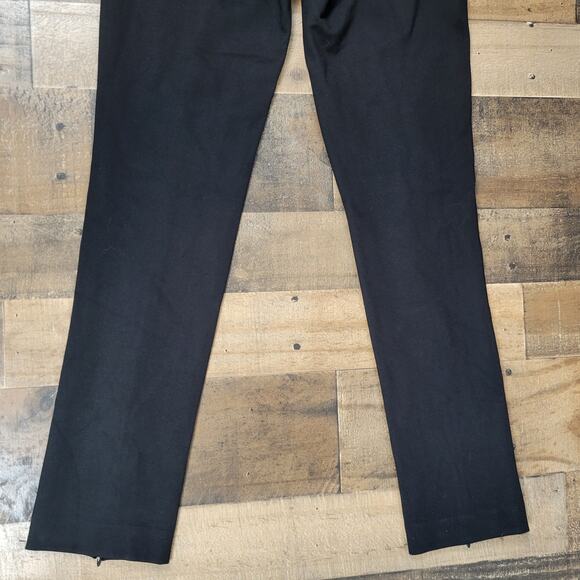 Anthropologie Maeve Zipper Ankle Dress Pants Career Office Black Preppy 0 Petite - Picture 8 of 15